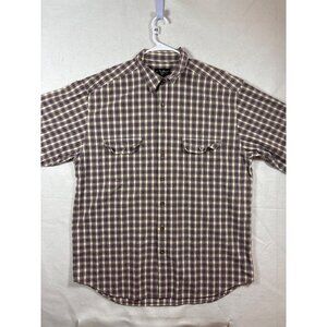 Eddie Bauer Mens Plaid Button-Up Shirt XL